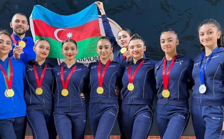 Azərbaycan gimnastları Misirdə üç qızıl medal