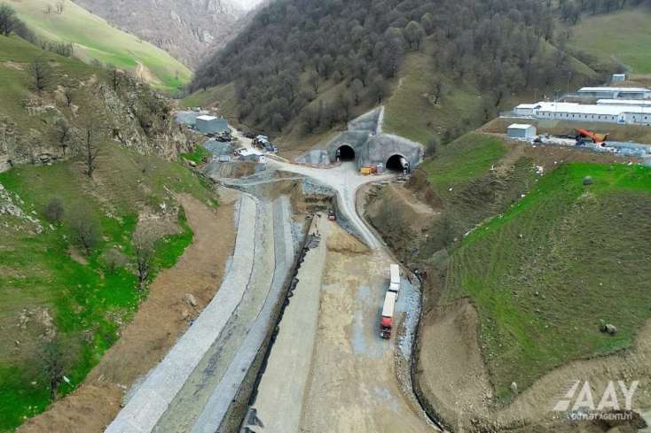 Azad edilmiş ərazilərdə 39 avtomobil tuneli inşa edilir - 