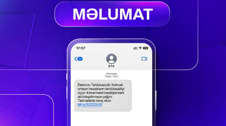 ETX vətəndaşlara SMS-lər göndərir