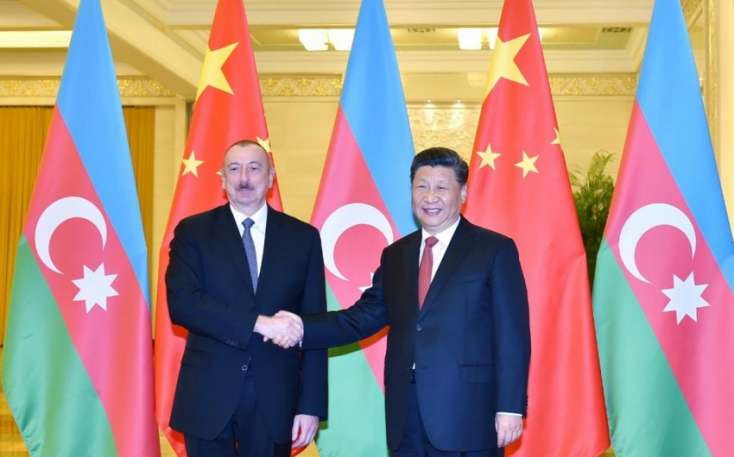 İlham Əliyev Çin prezidentini