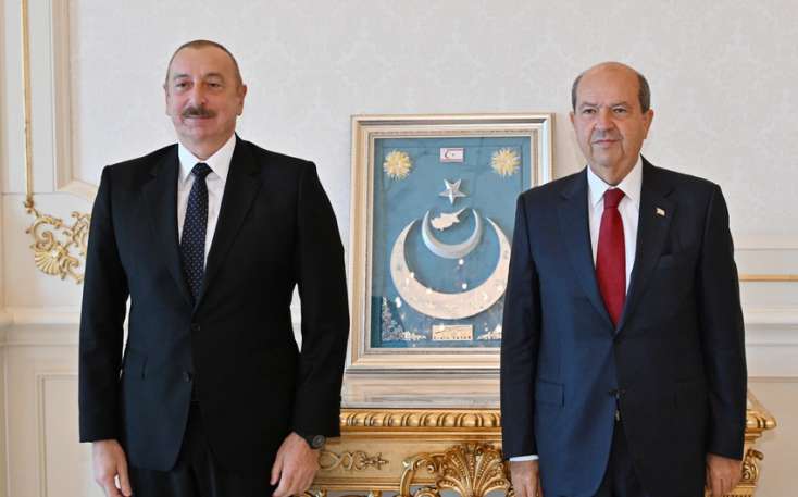 Ersin Tatar Prezident İlham Əliyevi 