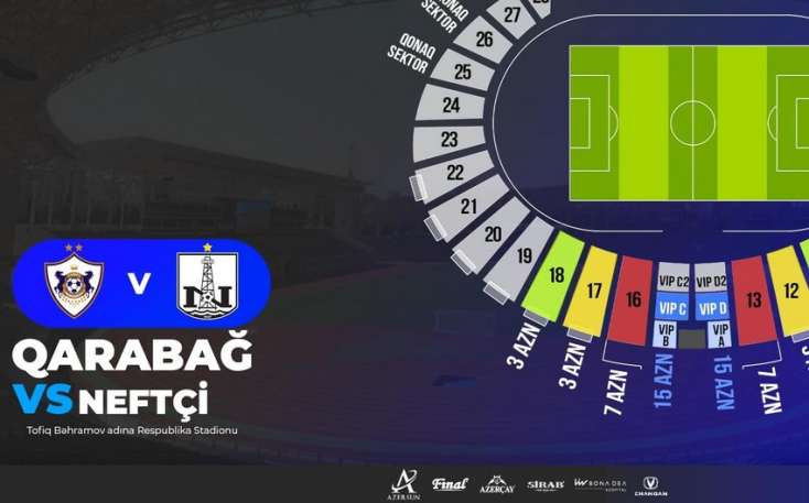 "Qarabağ" - "Neftçi" oyununun biletləri
