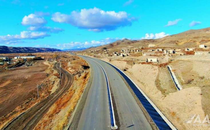Xudafərin-Qubadlı-Laçın avtomobil yolunun tikintisi sürətlə davam etdirilir - 