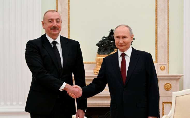 İlham Əliyev və Vladimir Putinin BAM veteranları ilə görüşü oldu