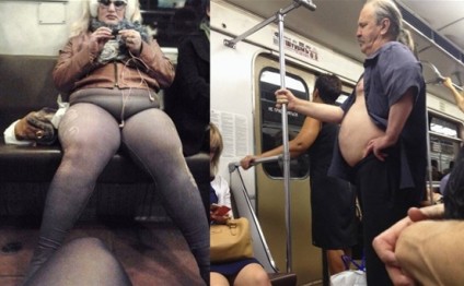 Metroda qeyri-adi adamlar dolaşır