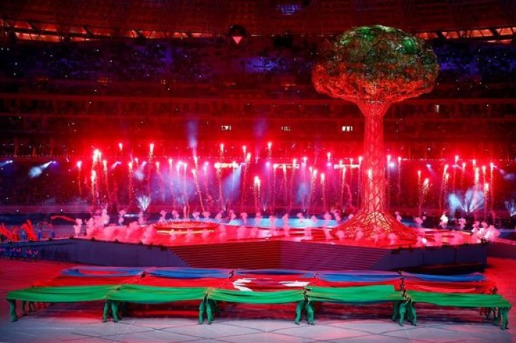 İslam Oyunlarının bağlanış mərasimindən əsrarəngiz - FOTOLAR