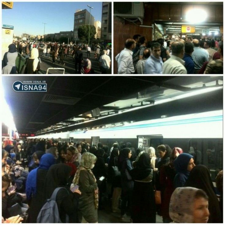 Tehran metrosunda qəza baş verib: