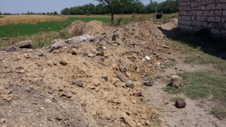 Ağdam rayonunda top və tank mərmisi aşkarlanıb