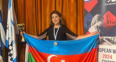 Ülviyyə Fətəliyeva qızıl medalını aldı - 