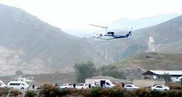 İranlı müxbir helikopterin qəzaya uğradığı yerdən 