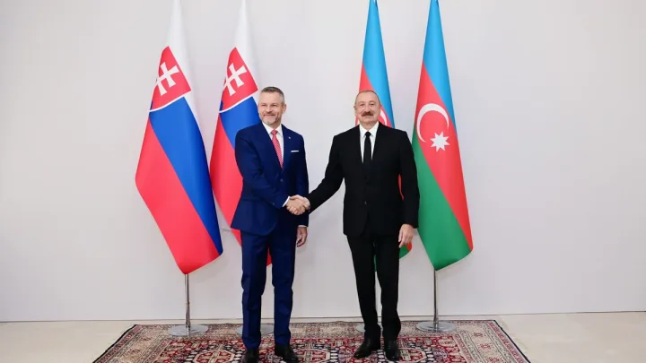 İlham Əliyev və Slovakiya Prezidenti mətbuata bəyanatlarla çıxış ediblər -