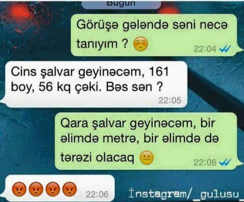 Cins şalvar Geyinəcəm İlk Görüşə Hazırlaşan Qızla Oğlanın Whatsapp Yazışması Take Az