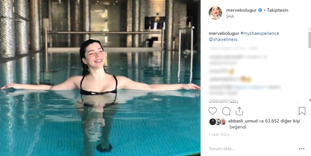 ​Aktrisa hovuzdaki görüntüsü ilə 