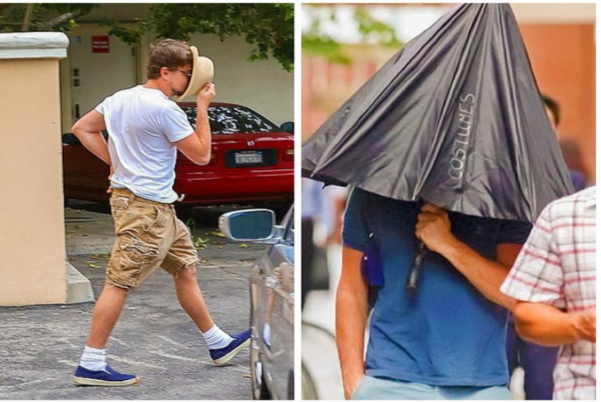 Paparazzilərdən qaçmaga calışarkən ortaya maraqlı görüntülər çıxaran məşhurlar 