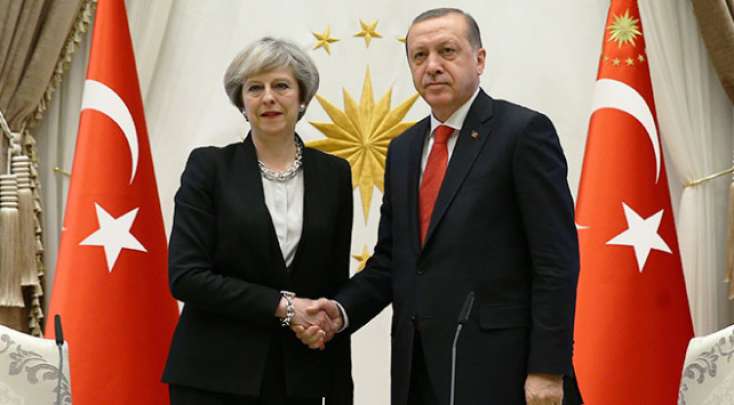 Türkiyə prezidenti Tereza Meylə görüşüb