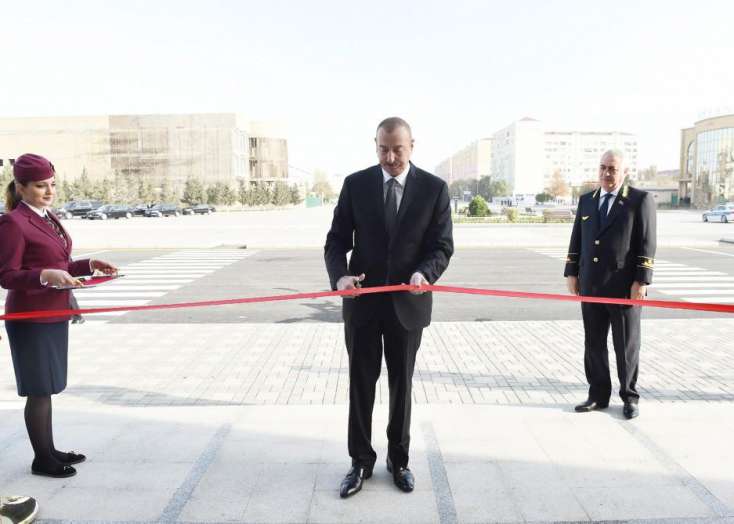 Prezident İlham Əliyev Sumqayıt Dəmir Yolu Vağzalı Kompleksinin açılışında iştirak edib -