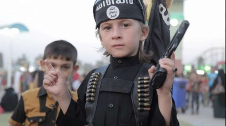 Suriyada uşaqlardan ibarət terrorçu 