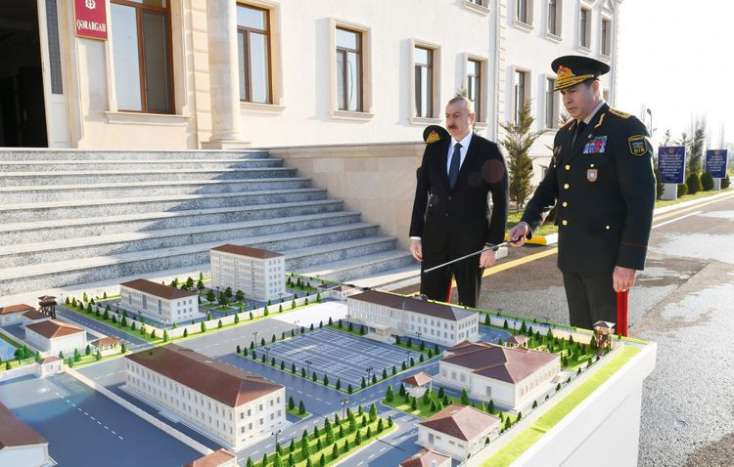 Prezident İlham Əliyev Daxili Qoşunların “N” saylı hərbi hissəsinin açılışında iştirak edib