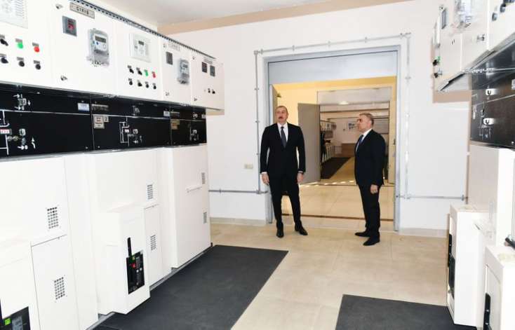 "Ağstafa” elektrik yarımstansiyasının yenidənqurmadan sonra açılışı olub