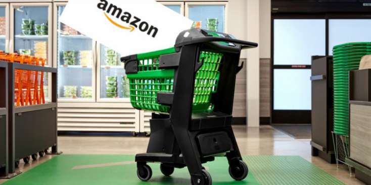 Amazon-dan yeni ağıllı market arabası
