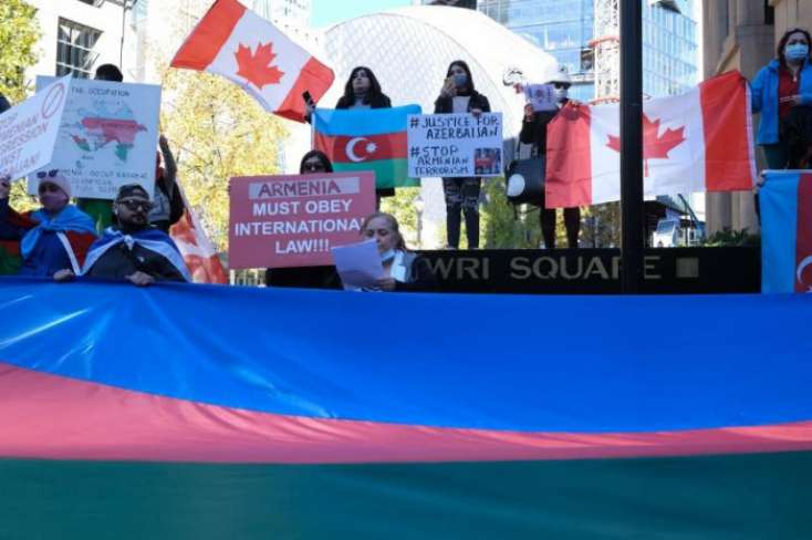 Kanadada Gəncə terroruna qarşı etiraz yürüşü keçirildi