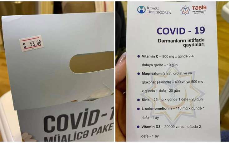 Apteklərdə satılan COVID-19 müalicə paketi barədə 