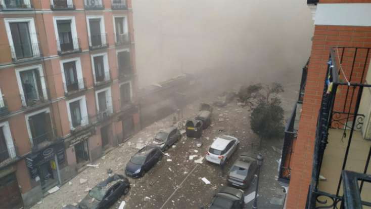 Madriddə güclü partlayış: Ölən və yaralılar var - 