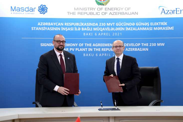Azərbaycan və BƏƏ arasında  günəş elektrik stansiyası layihəsinə dair müqavilələr imzalandı