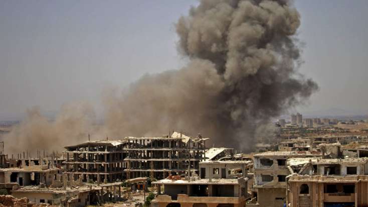 Suriya ordusu bazarı bombaladı - 