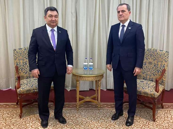 Ceyhun Bayramov Türk Akademiyasının prezidenti ilə görüşdü