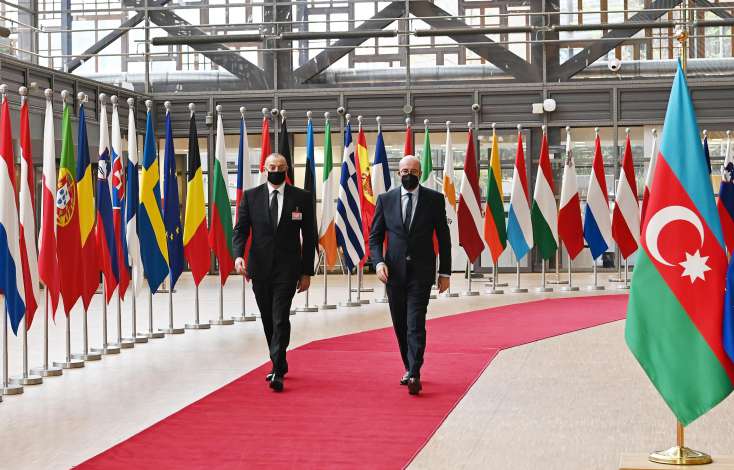 Brüsseldə Prezidentlə Avropa İttifaqı Şurasının Prezidenti arasında görüş olub