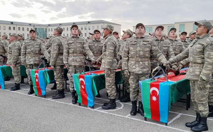 Azərbaycan Ordusunda andiçmə mərasimləri keçirildi -