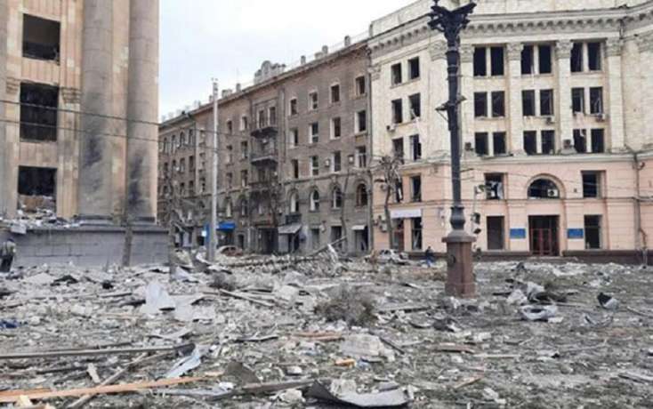 Rusiyaya Ukrayna şəhərlərini bombalamaq 