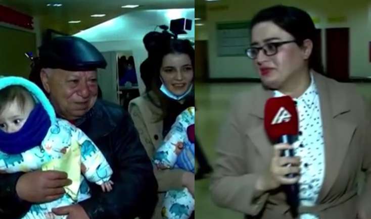 Azərbaycanlı jurnalist soydaşlarımızı göz yaşları içərisində qarşıladı -