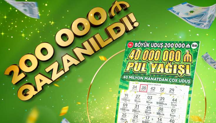 Azərbaycan ani lotereyaları tarixində ən böyük uduş -