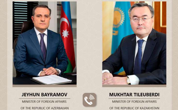 Azərbaycan və Qazaxıstan XİN başçıları arasında telefon danışığı olub
