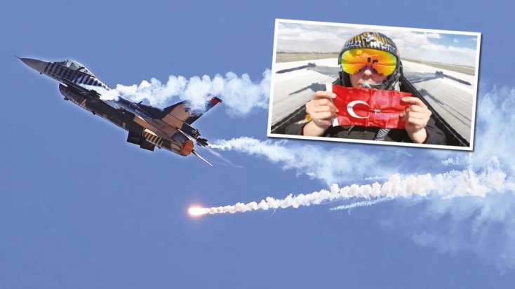 SoloTürk dünyada ilkə imza atdı: Türk pilotlardan F-16 ilə “kobra manevr” - 