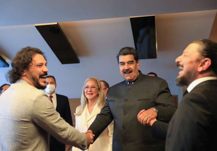 Maduro azərbaycanlı idmançı ilə görüşdü - 