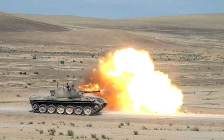 Azərbaycan Ordusunun tank bölmələrinin hazırlığı davam edir - 