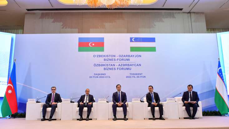 Özbəkistan-Azərbaycan biznes forumunda imzalanan 