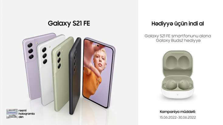 Samsung Galaxy S21 FE smartfonunu xüsusi aksiya çərçivəsində 