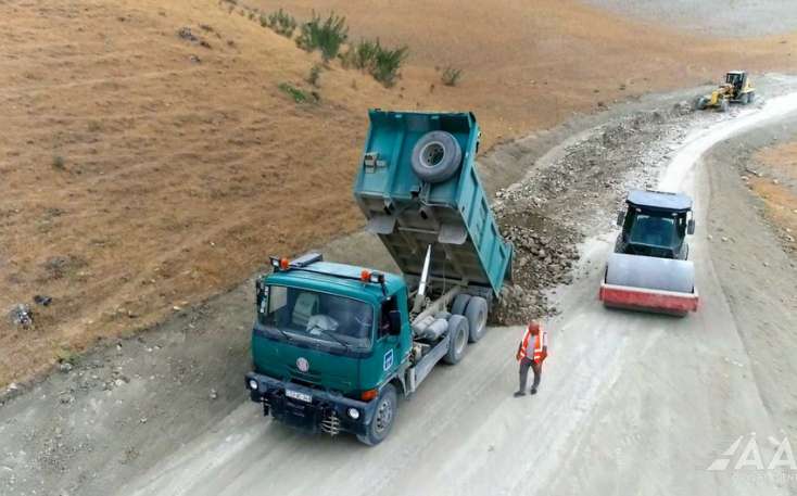 Siyəzən rayonunda 27 kilometrlik avtomobil yolu yenidən qurulur - 