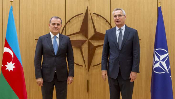 Ceyhun Bayramov NATO Baş katibi ilə görüşüb - 