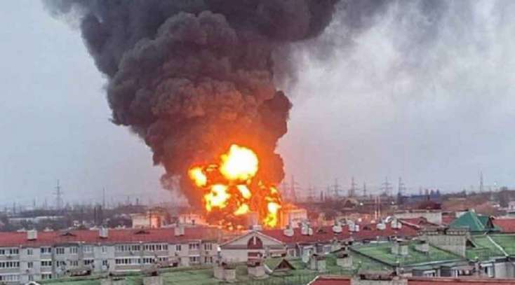 Ukrayna ordusu Rusiyanı bombalayır: Hərbi hissə vuruldu - 