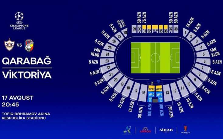 "Qarabağ" - "Viktoriya" oyununa bilet satışı bu səbəbdən dayandırıldı 