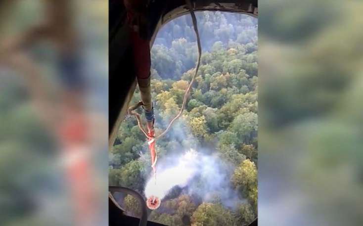 “Qalaaltı”ya yaxınlaşan yanğının söndürülməsinə helikopter cəlb edildi - 