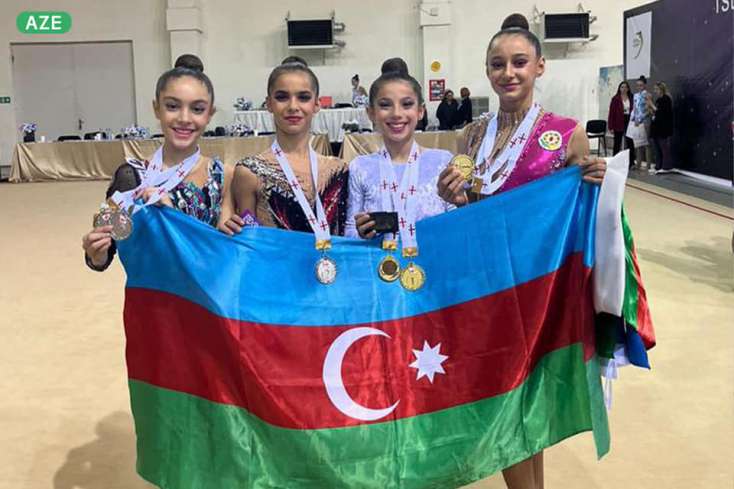 Azərbaycanın bədii gimnastları Tbilisidə 11 qızıl medal qazanıblar - 