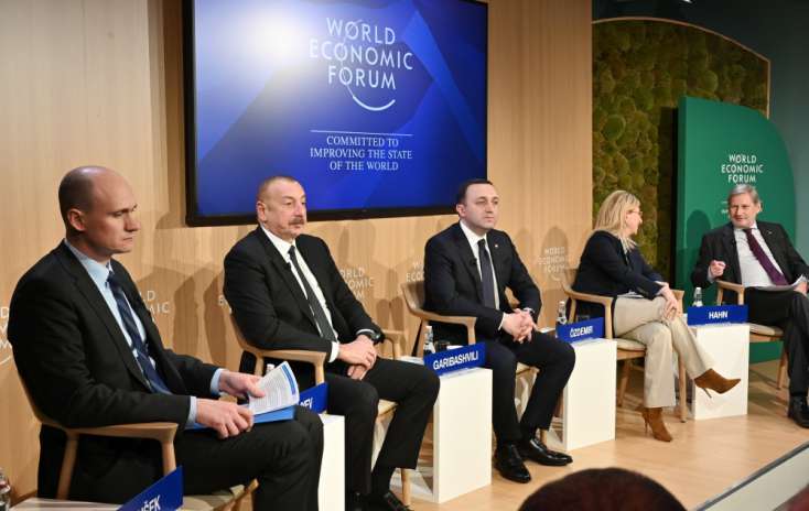 İlham Əliyev Dünya İqtisadi Forumu çərçivəsində keçirilən 