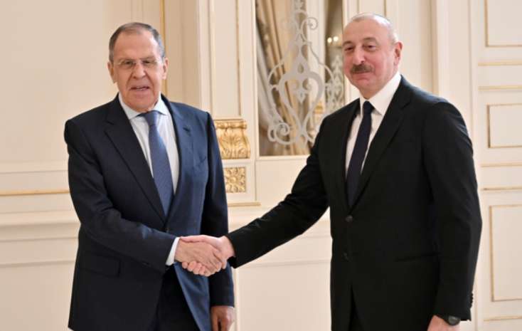 Prezident İlham Əliyev Rusiyanın xarici işlər naziri Sergey Lavrovla görüşüb - 