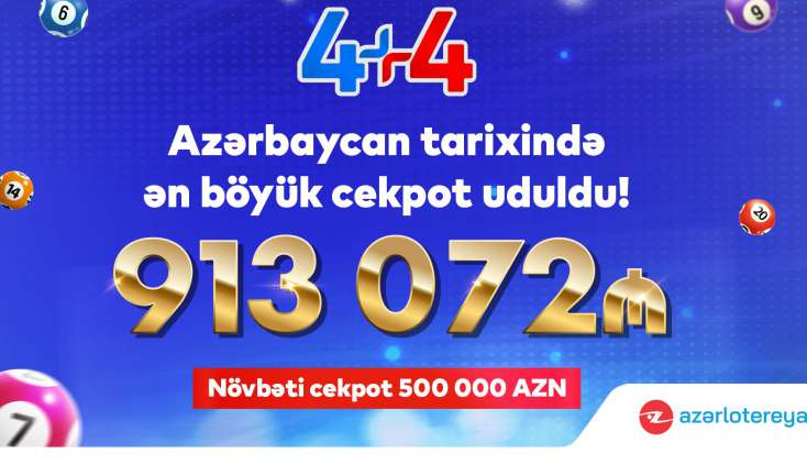 Azərbaycanda 913 000 manatlıq cekpot uduldu -
